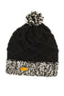 ARLEQUIN Merino Wool Beanie - Silver Black